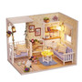 Doll House Furniture Diy Miniature 3D Wooden Dollhouse Toys for Children