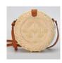 Round Straw Beach Bag Vintage Handmade Woven Shoulder Casual Bags