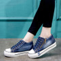 Canvas Shoes Women Sneakers Thick Bottom Denim Casual Shoes