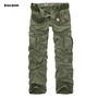 2019 High Quality Men's Cargo Pants Casual Loose Multi Pocket Military Pants