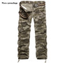 2019 High Quality Men's Cargo Pants Casual Loose Multi Pocket Military Pants