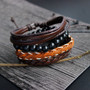 Fashion Women Multilayer Handmade Wristband Leather Bracelet