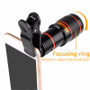 Mobile 12X Zoom Optical Telescope Camera Lens with Clips For All Phone