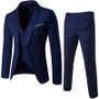 (Jacket+Pant+Vest) Men Wedding Suits Blazer Slim Fit Business Suit