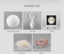 Rechargeable LED Night Light Moon Lamp 3D Print Moonlight