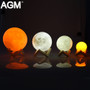 Rechargeable LED Night Light Moon Lamp 3D Print Moonlight