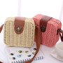 Women's handbags mini women messenger bags leather Square Straw ladies Crossbody Bag