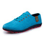 Breathable Men Shoes Casual Fashion Low Lace-up Canvas Shoes