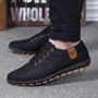 Breathable Men Shoes Casual Fashion Low Lace-up Canvas Shoes