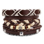 New Fashion accessory anchor Bead Leather Bracelets & bangles