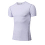 Yuerlian Quick Dry Compression Men's Short Sleeve T-Shirts Running Shirt Fitness Tight Tennis Soccer Jersey Gym Demix Sportswear