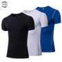 Yuerlian Quick Dry Compression Men's Short Sleeve T-Shirts Running Shirt Fitness Tight Tennis Soccer Jersey Gym Demix Sportswear