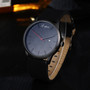 Mens Watches Top Brand Luxury Leather Business Quartz Watch Men Wristwatch