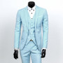 New Men Suits One-Buckle Brand Suits Jacket Formal Dress Men Suit Set Men Wedding Suits Groom Tuxedos (Jacket+Pants+Vest)