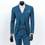 New Men Suits One-Buckle Brand Suits Jacket Formal Dress Men Suit Set Men Wedding Suits Groom Tuxedos (Jacket+Pants+Vest)