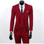 New Men Suits One-Buckle Brand Suits Jacket Formal Dress Men Suit Set Men Wedding Suits Groom Tuxedos (Jacket+Pants+Vest)