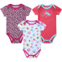 3Pcs/Lot Baby Rompers Short Sleeve 100% Cotton Newborn Baby Clothes Babies Jumpsuits
