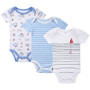 New 3PCS Baby Boy Rompers Baby Clothing Set Summer Cotton Baby Girl Boy Short Sleeve Car Printed Jumpsuit Newborn Baby Clothes