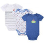 New 3PCS Baby Boy Rompers Baby Clothing Set Summer Cotton Baby Girl Boy Short Sleeve Car Printed Jumpsuit Newborn Baby Clothes