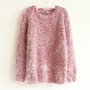 Autumn Winter Women Sweater Warm Mohair O Neck Women Pullover Long Sleeve Casual Loose Sweater Knitted Tops