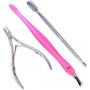 Elite99 Nail Cuticle Nipper Tool Spoon Pusher Remover Cutter Clipper Trimmer 3 Pieces/Set  Nail Art Manicure Tool