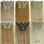 Hairpiece 23inch 140g Straight 16 Clips in False Hair Styling Synthetic Clip In Hair Extensions 6pcs/set Heat Resistant Hair Pad