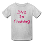 (YOUTH SIZE) DIVA IN TRAINING t-shirt