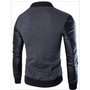 Men Hoodies Patchwork Leather Sleeve Fashion Hoodies Men Jacket Coat Brand Sweatshirt Sports Suit Pullover Tracksuits Masculino