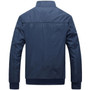 Men's Jacket Spring Autumn Jacket Solid Color Slim Plus Size Casual Coat Windbreak Outwear Y00120