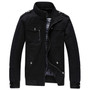 New Autumn & Winter  Men's Cotton Jackets Stand Collar Mens Jackets Fashion Casual Outerwear for Men Plus Size 3XL, CA114