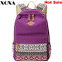 Vintage Girl School Bags For Teenagers Cute Dot Printing Canvas Women Backpack Mochila Feminina Casual Bag School Backpack