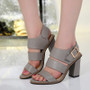 Women Sandals Spring/Summer Style Fashion Shoes High Heels Black Sandalias Female Gladiator Casual Women Shoes Square Heels