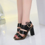 Women Sandals Spring/Summer Style Fashion Shoes High Heels Black Sandalias Female Gladiator Casual Women Shoes Square Heels