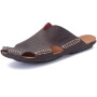 New Men Genuine Leather Beach Shoes Flip Flops Casual Shoes Men's Sandals Summer Slippers Gladiator Heels For MEN