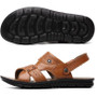Genuine Leather Men Shoes Fashion Black Sandals Men Shoes Beach Summer Shoes,OX1991 Casual Sandalias Summer Sandals Men Shoes