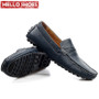 New Genuine Leather Men's Casual Loafers, Moccasins, Driving Slip On Shoes Breathable Flats For Men