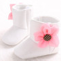 Winter Cute Kids Baby boys Girl Snow Boots  flower Ribbon Warm Baby Boots Shoes 0-18Months #W