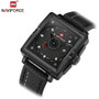 Men Fashion Square Dial Analog Wristwatch Waterproof Quartz Watch
