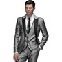 Men business Suits men wedding Suits slim fit fashion black men suits with pants men groom tuxedos jacket+pant+vest+tie