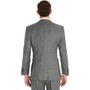 Custom Slim Fit Side Slit Light Gray Two Buttons Notch Lapel Groom Tuxedos Men Suits Man Business Suit Jacket+Pant+vest+tie