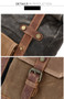 Austin Leather Canvas Travel Backpack