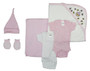 Bambini Newborn Baby Girl 6 Pc Layette Baby Shower Gift Set