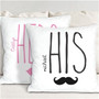 Personalized His and Hers Throw Pillow Set