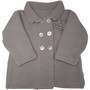 Organic Merino Wool Knitted Coatigan (Grey)