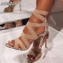 High Heels Gladiator Ankle Strap Peep Toe Stiletto Sexy Heels Summer Pumps