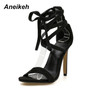 Sexy High Heel Sandals Ankle Strap Shoes Open Toe Gladiator