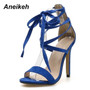 Sexy High Heel Sandals Ankle Strap Shoes Open Toe Gladiator