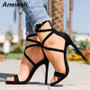 Sexy High Heel Sandals Ankle Strap Shoes Open Toe Gladiator