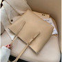 Solid Women's PU Leather Handbags Luxury Lady Hand Bags