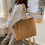 Solid Women's PU Leather Handbags Luxury Lady Hand Bags